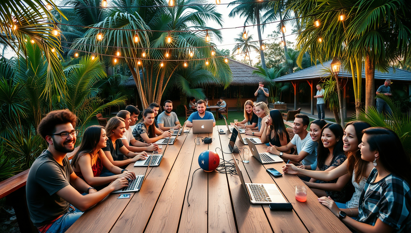 Digital nomad community in Thailand